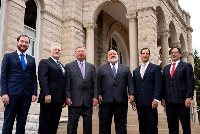 The Ritchie Law Firm attorneys on the courthouse steps